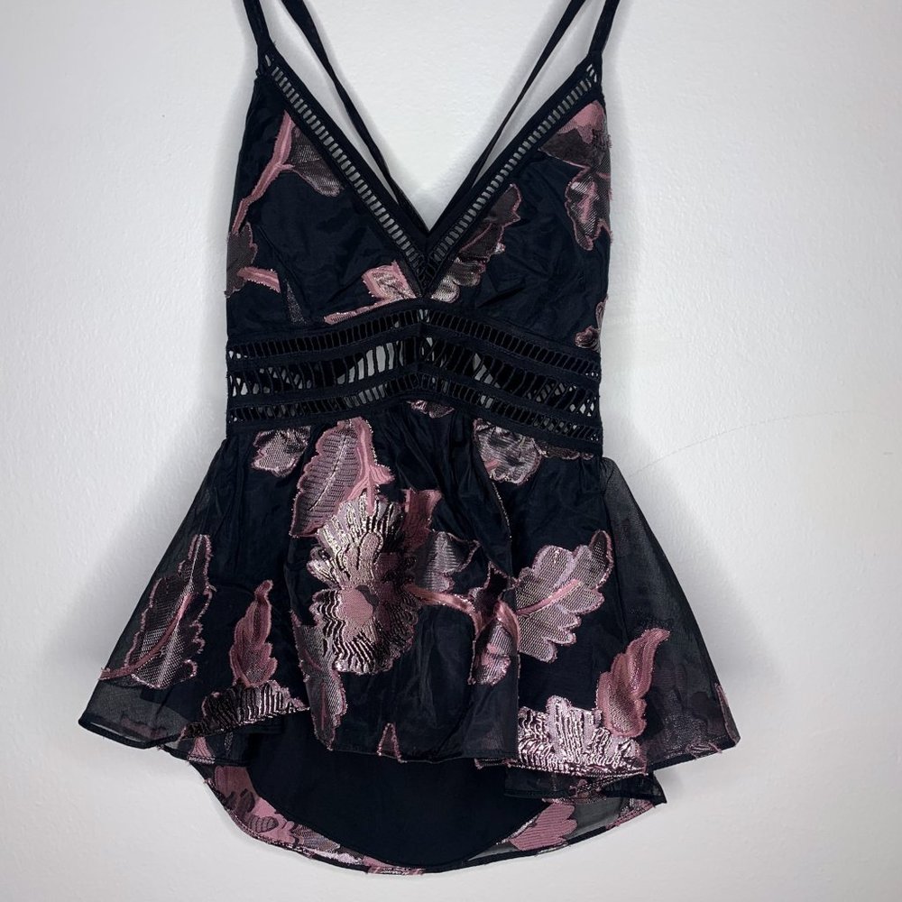 Floral Pattern Rebecca Taylor Tank Top